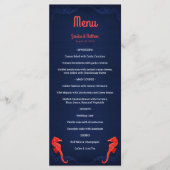 ネイビー航海のブルーコーラルシーホースビーチ結婚式 メニュー (正面)