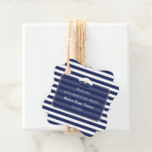 ネイビー航海のブルーストライプ誕生日マン50 フェイバータグ (インサイチュ)