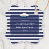 ネイビー航海のブルーストライプ誕生日マン50 フェイバータグ (裏面)