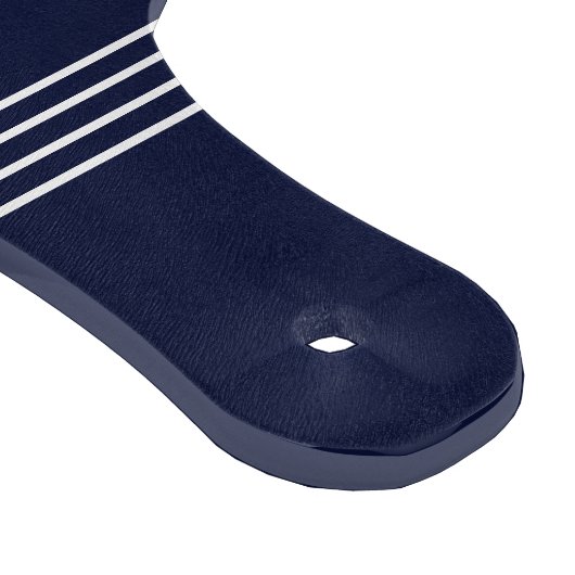 ネイビー航海のブルーセーリングボート沿岸モノグラムの カッティングボード (角)