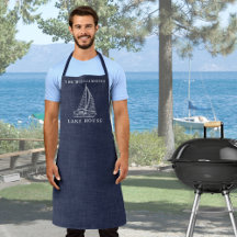 ネイビー航海のブルーファミリーネームレイクハウス