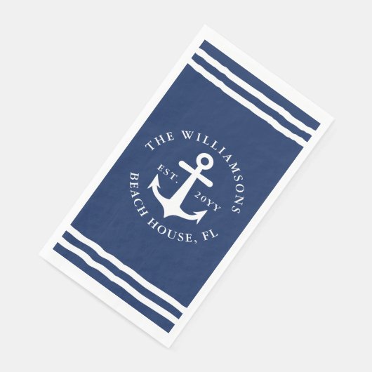 ネイビー航海のブルーホワイトいかりファミリー名 (コーナー)