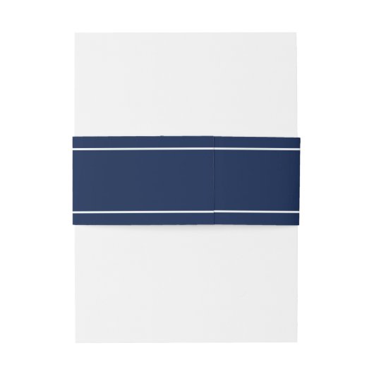 ネイビー航海のモノグラムホワイトいかり結婚ズ 招待状ベリーバンド (裏面例)