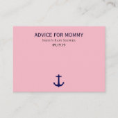 ネイビー航海のモミーアドバイスカード アドバイスカード (正面)