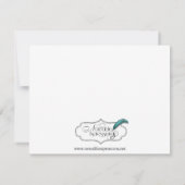 ネイビー航海のレスポンスカードのいかり 出欠カード (裏面)