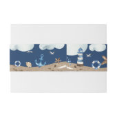 ネイビー航海の招待状用帯 招待状ベリーバンド (裏面例)