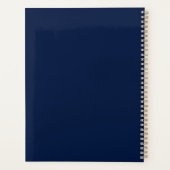 ネイビー蝶ラブレター プランナー手帳 (裏面)