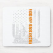 ネイビー誇りを持ったシービー兄弟フラッグヒーロー献上品ギフト マウスパッド (正面)