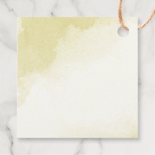 ネイビー赤離れ花結婚金ゴールド フェイバータグ (裏面)