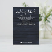 ネイビー赤面バーンウッドフローララステック結婚ズ エンクロージャーカード (スタンド正面)