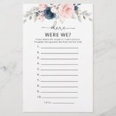 ネイビー赤面ピンクどこ我々ブライダルシャワーゲーム (正面)