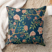 ネイビー赤面ピンクフローラチノワセリーフローラ緑 クッション (ブランケット)