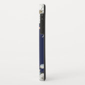 ネイビー赤面ピンクブルーフローラ Case-Mate iPhoneケース (裏面/左)