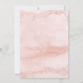 ネイビー赤面フローラジオメトリ仮想ブライダルシャワー 招待状 (裏面)