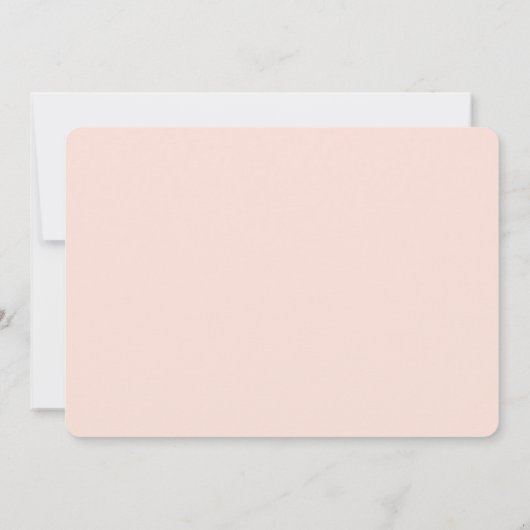 ネイビー赤面フローラブライダルシャワー招待 招待状 (裏面)