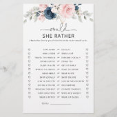 ネイビー赤面フローラ彼女はむしろブライダルゲーム (正面)