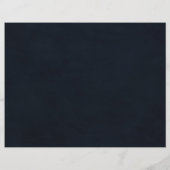 ネイビー赤面フローラ金ゴールドブライダルビンゴゲーム (裏面)