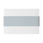 ネイビー赤面ブルーフローラウォーターカラーバンチ結婚ーズ 招待状ベリーバンド (裏面例)