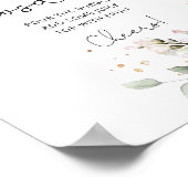 ネイビー赤面ミモサバー ポスター (角)