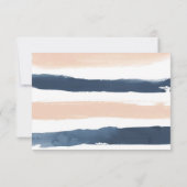 ネイビー赤面金ゴールドアドバイスのカードになる 招待状 (裏面)