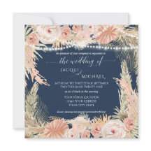 ネイビー赤面BOHOトゥインクルライトフローラパンパスグラス