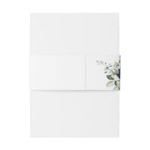 ネイビー金ゴールドシャンパンアイボリー幾何学的な緑 招待状ベリーバンド (裏面例)