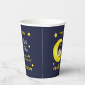 ネイビー金ゴールドトゥインクルリトルスター1st誕生日 紙コップ (右)