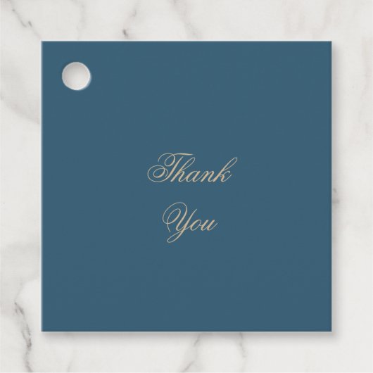 ネイビー金ゴールドフローラボ結婚ーホズ フェイバータグ (正面)