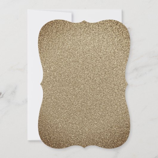 ネイビー金ゴールドフローラ結婚紙吹雪のカップルのシャワー 招待状 (裏面)