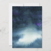 ネイビー金ゴールドブライダルシャワー 招待状 (裏面)