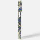 ネイビー金ゴールドヴィンテージピーコックペイズリー Case-Mate iPhoneケース (裏面 / 右)