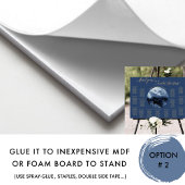 ネイビー金ゴールド水色テーブル座席図の記号 ポスター