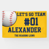 ネイビー金ゴールド球団スピリット 横断幕 (横)