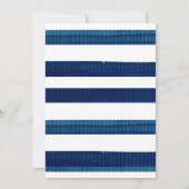 ネイビー金ゴールド紙吹雪テーマパーティーの招待 招待状 (裏面)