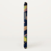 ネイビー金ゴールド蝶グリッター水色モノグラム Case-Mate iPhoneケース (裏面/右)