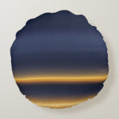 ネイビー金ゴールドAIアート ラウンドクッション (裏面)