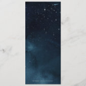 ネイビー銀ヴィンテージ書道結婚グラムのメニュー メニュー (裏面)