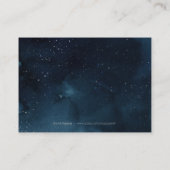 ネイビー銀ヴィンテージ結婚書道の挿入 エンクロージャーカード (裏面)