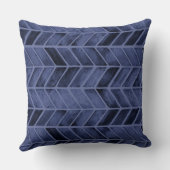 ネイビー アロー 水彩 クッション (裏面)