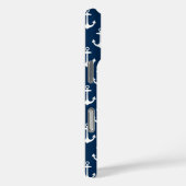 ネイビー アンカー柄 Case-Mate iPhoneケース (裏面 / 右)