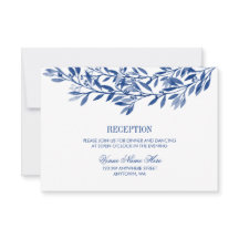 ネイビー ウォーターカラー ライラックの花輪 ウェディングパーティー