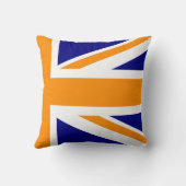 ネイビー・オレンジユニオン・ジャック・ハーフ クッション (裏面)