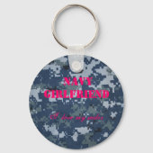 ネイビー・ガールフレンド、私は私のセーラーを愛している キーホルダー (正面)