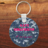 ネイビー・ガールフレンド、私は私のセーラーを愛している キーホルダー (正面)