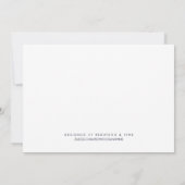 ネイビー&クリーム書道《キリスト教》洗礼式や命名式招待状 招待状 (裏面)