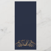 ネイビー&ゴールデンフローラメニュー プログラム (裏面)