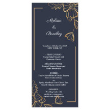 ネイビー&ゴールデンフローラメニュー