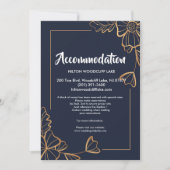 ネイビー&ゴールデンフローラ収容筐体 招待状 (正面)