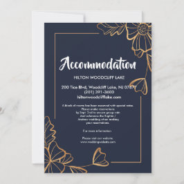 ネイビー&ゴールデンフローラ収容筐体 招待状