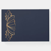 ネイビー&ゴールデンフローラ ゲストブック (裏面)